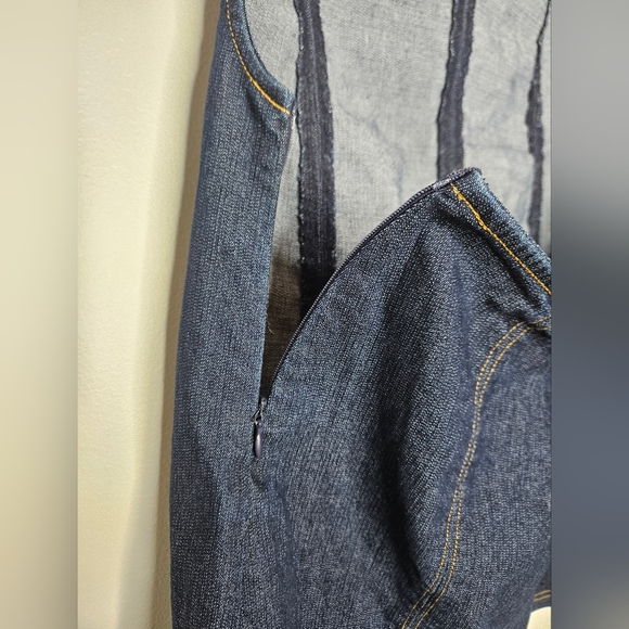 Silence + Noise Lilith Denim Cutout Shift Dress - Picture 8 of 13